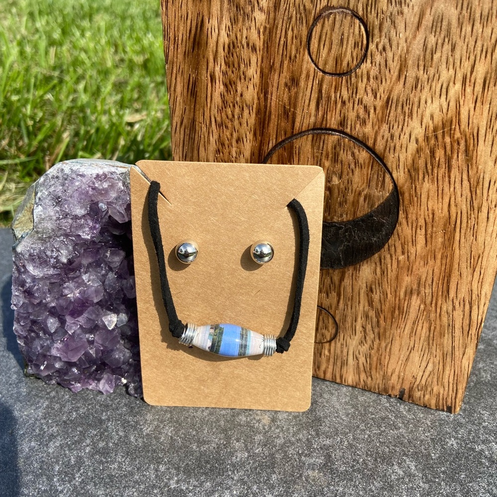 Handmade Recycled Necklace Set